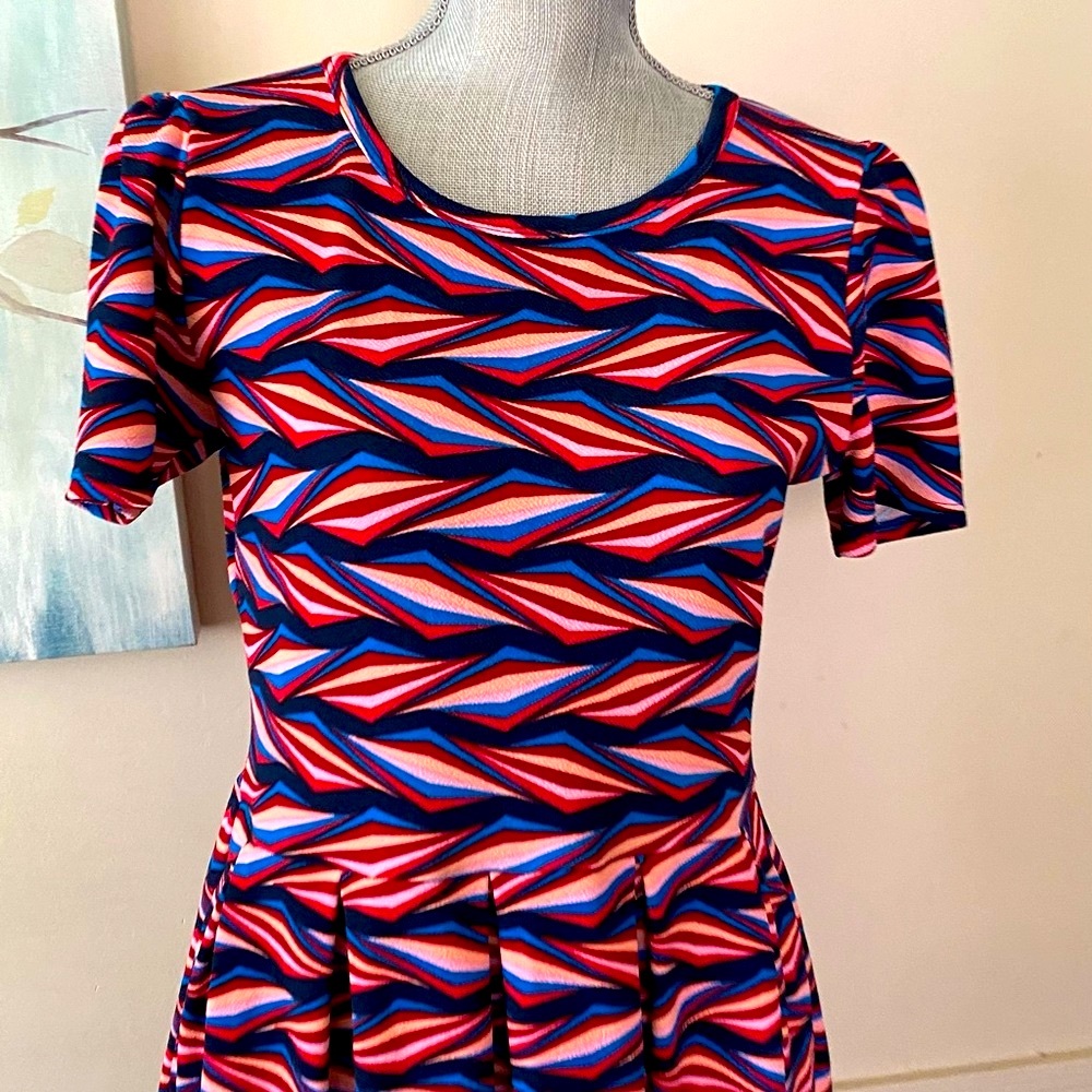 LuLaRoe “AMELIA” MIDI DRESS SIZE LARGE 🌟NWOT🌟 - Picture 5 of 15